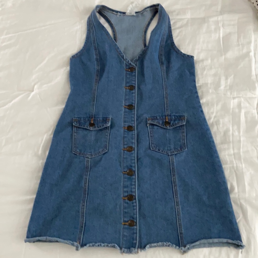sadie & sage denim button up dress